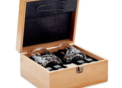Whisky-Set in Bambusbox