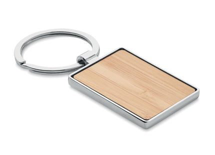 Rechteckiger Schlüsselanhänger Bambus