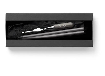 n'ice Pen Metallic Schreibset - Schwarz & Grau, Stilvoll & Modern TK Gruppe® Grosshandel 