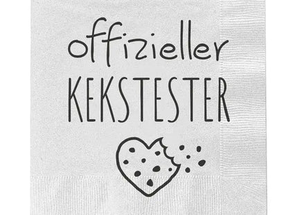 ookie-Tasting Serviettes, Pack of 20 - Ideal for Sampling Sweet Treats & Desserts TK Gruppe® Grosshandel 