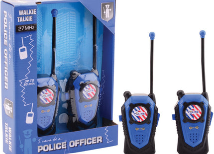 Politie walkie talkie bereik +/- 80 mtr.