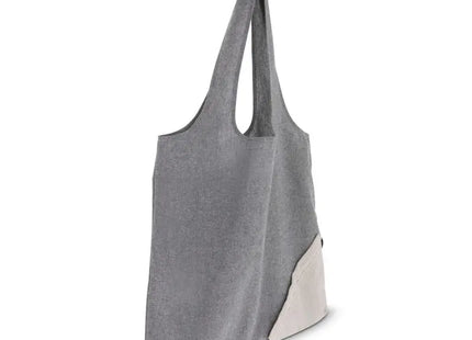 recycelte Baumwolltasche: Graue Öko-Tasche aus recycelter Baumwolle OEKO-TEX - 38x42cm TK Gruppe® Grosshandel 