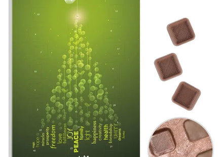 reinpapier Schokoladen-Adventskalender mit persönlichem Druck – 100% Genuss TK Gruppe® Grosshandel 