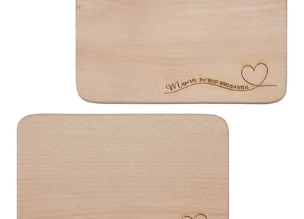 Frühstücksbrettchen-Set Mama & Papa - 2/s - Persönliche, langlebige Schneidebretter aus Holz TK Gruppe® Grosshandel 