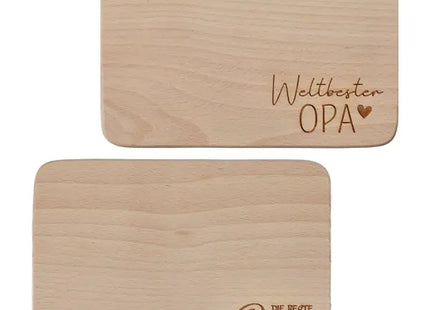 Frühstücksbrettchen-Set Oma & Opa - 2/s - Persönliche, robuste Schneidebretter aus Holz TK Gruppe® Grosshandel 