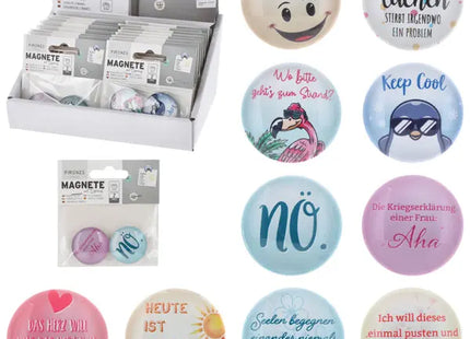 Inspirierende Magnet-Sprüche - 2er Set, 6/s - Positive Zitate für mehr Motivation im Alltag TK Gruppe® Grosshandel 