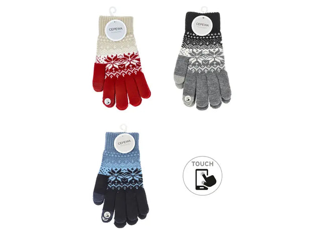 Touch-fähige Handschuhe im Norweger-Stil – Schnelle Reaktion 3/s TK Gruppe® Grosshandel 