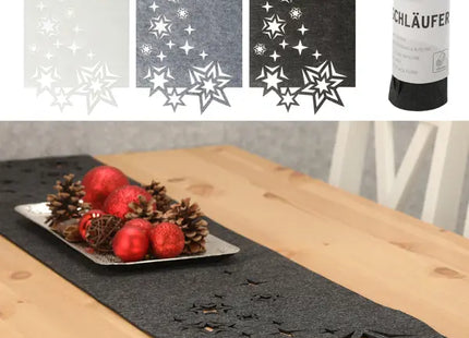 Tischläufer Sternennacht, 3/s, 140x24cm - Verleiht Ihrem Tisch festliche Atmosphäre TK Gruppe® Grosshandel 