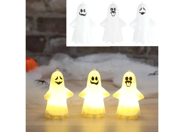 Illuminate Your Space with LED Specters, 3/s, Approx. 10cmH - Ideal for Ambient Lighting & Decor (96 characters) TK Gruppe® Grosshandel 