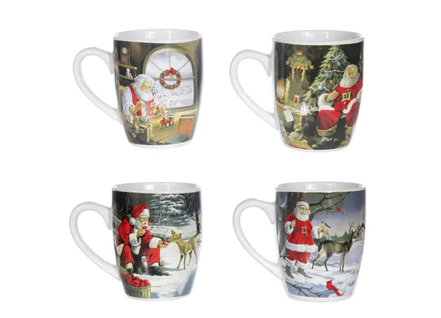 Becher Nostalgie, 4/s, bauchig, 10cm - Trinkbecher im Retro-Stil TK Gruppe® Grosshandel 