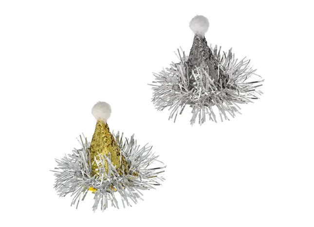 Festlicher Kopfschmuck, Gold/Silber, 2/s, ca. 9cmH für Stilvolle Party-Looks TK Gruppe® Grosshandel 