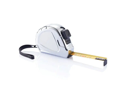 5m/19mm Auto-Stopp Maßband Ergonomic - silber/schwarz: Präzises, komfortables Messwerkzeug TK Gruppe® Grosshandel 