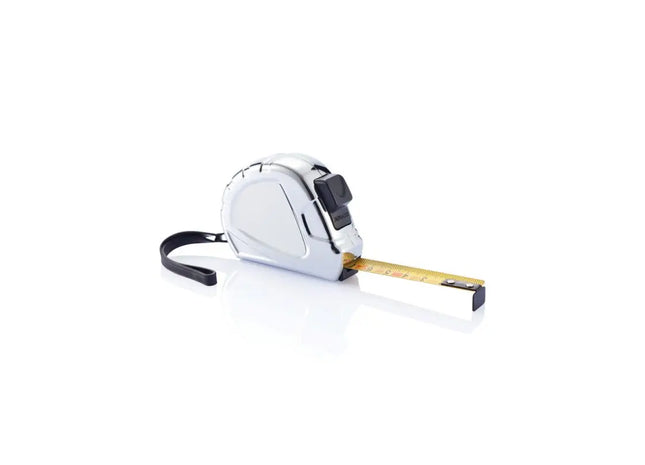 5m/19mm Auto-Stopp Maßband Ergonomic - silber/schwarz: Präzises, komfortables Messwerkzeug TK Gruppe® Grosshandel 