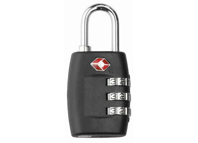 thanxx TSAMobileLock Reiseschloss in Schwarz – Sicherheitsorientiertes Gepäckschloss TK Gruppe® Grosshandel 
