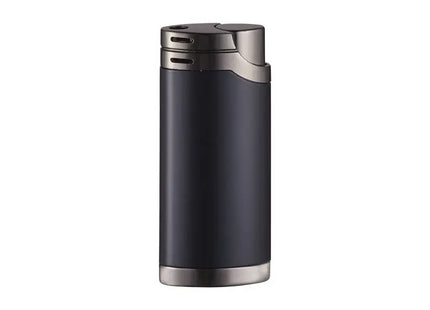 unilite BILBAO Metallfeuerzeug - elegant in mattem Schwarz, zuverlässig und nachfüllbar für den täglichen Gebrauch TK Gruppe® Grosshandel 