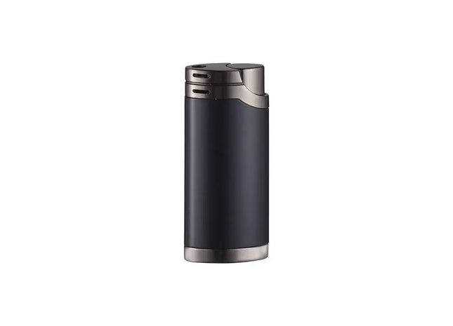 unilite BILBAO Metallfeuerzeug - elegant in mattem Schwarz, zuverlässig und nachfüllbar für den täglichen Gebrauch TK Gruppe® Grosshandel 