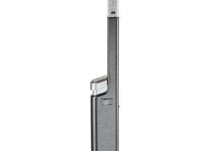 unilite PRAGUE Stabfeuerzeug in Metallic Schwarz – Stilvoll, Langlebig, Nachfüllbar TK Gruppe® Grosshandel 