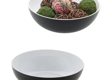 Elegante Rundschale: Kleine Dekoschale, schwarz/weiß, S - ca. 20cmD TK Gruppe® Grosshandel 