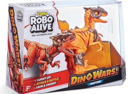 Zuru Robo Alive Dino Wars! Speelfiguur met Licht en geluid Raptor 20x30cm